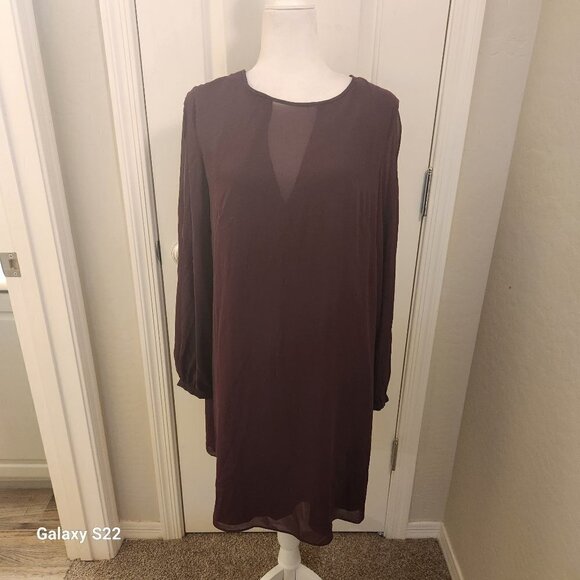 Vince Camuto Dark Plum Purple Dress. NWT. Size 14 - Picture 1 of 13